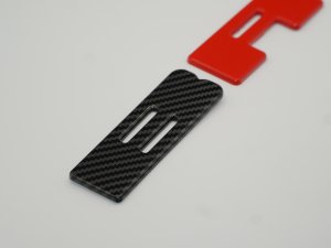 Ford Bronco Front Grille Letter Kit - Carbon Fiber Finish w/ Red R